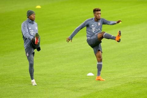 David Alaba (FC Bayern Muenchen 27) Kingsley Coman (FC Bayern Muenchen 29), Training, Ajax Amsterdam vs FC Bayern Muenchen, Fussball, Champions League Gruppenphase,11.12.2018 Training, Ajax Amsterdam vs FC Bayern Muenchen, Fussball, Champions League Gruppenphase,11.12.2018 Amsterdam Copyright: xEIBNER HarryxLangerx EP_HLR