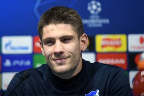 11.12.2018, xmeix, Fussball UEFA Champions League, TSG 1899 Hoffenheim, Pressekonferenz - Abschlusstraining, emspor, v.l. Andrej Kramaric (TSG 1899 Hoffenheim) DFL DFB REGULATIONS PROHIBIT ANY USE OF PHOTOGRAPHS as IMAGE SEQUENCES and or QUASI-VIDEO Manchetser