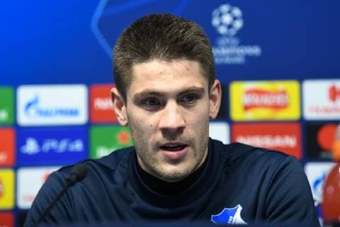 11.12.2018, xmeix, Fussball UEFA Champions League, TSG 1899 Hoffenheim, Pressekonferenz - Abschlusstraining, emspor, v.l. Andrej Kramaric (TSG 1899 Hoffenheim) DFL DFB REGULATIONS PROHIBIT ANY USE OF PHOTOGRAPHS as IMAGE SEQUENCES and or QUASI-VIDEO Manchetser