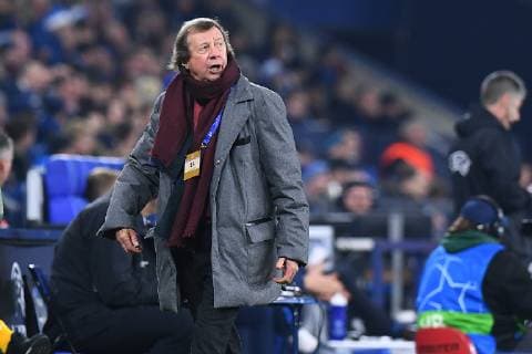 Fußball Champions League Gruppenphase 6. Spieltag FC Schalke 04 - Lokomotive Moskau am 11.12.2018 in der Veltins Arena in Gelsenkirchen Yuri Semin ( Cheftrainer Moskau ) DFL Regulations prohibit any use of photographs as image sequences and or quasi video.