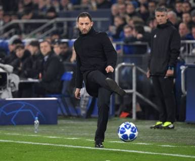 11.12.2018, Fussball, UEFA Champions League, Saison 2018 2019, Vorrunde, 6. Spieltag, FC Schalke 04 - Lokomotive Moskau, Trainer Domenico Tedesco (FC Schalke 04)