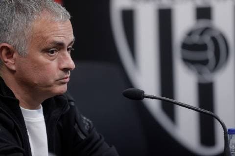 Sport Bilder des Tages Manchester United ManU s head coach Jose Mourinho attends a press conference PK Pressekonferenz at Mestalla stadium, Valencia, eastern Spain, 11 December 2018. Manchester United will face Valencia CF on a UEFA Champions League soccer match on 12 December. Manchester United s presser !ACHTUNG: NUR REDAKTIONELLE NUTZUNG!  Copyright: xKaixFörsterlingx GRAFCVA820 20181211-636801556279602511