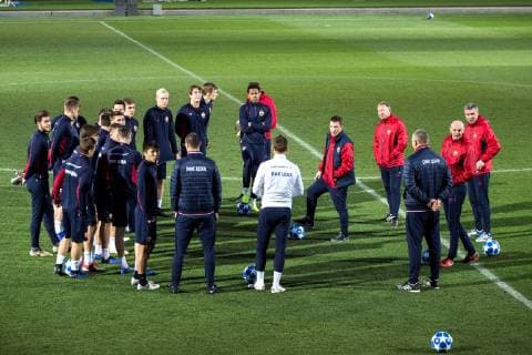 CSKA Moscow s players participate in a training session of the team at the Valdebebas sports city, in Madrid, Spain, 11 December 2018. CSKA Moscow will face Real Madrid tomorrow at the Santiago Bernabeu stadium. CSKA Moscow s training session !ACHTUNG: NUR REDAKTIONELLE NUTZUNG!  Copyright: xRodrigoxJimenezx GRAF5305 20181211-636801563007162734
