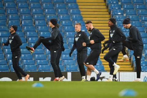 11.12.2018, xmeix, Fussball UEFA Champions League, TSG 1899 Hoffenheim, Pressekonferenz - Abschlusstraining, emspor, v.l. die Hoffenheimer Mannschaft DFL DFB REGULATIONS PROHIBIT ANY USE OF PHOTOGRAPHS as IMAGE SEQUENCES and or QUASI-VIDEO Manchetser