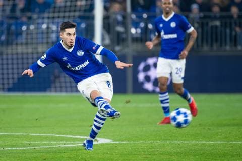 11.12.2018, xkvx, Fussball UEFA Champions League, FC Schalke 04 - Lok Moskau emspor, v.l. Suat Serdar (S04 - Schalke 04)x (DFL DFB REGULATIONS PROHIBIT ANY USE OF PHOTOGRAPHS as IMAGE SEQUENCES and or QUASI-VIDEO) Gelsenkirchen
