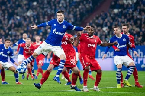 11.12.2018, xkvx, Fussball UEFA Champions League, FC Schalke 04 - Lok Moskau emspor, v.l. Suat Serdar (S04 - Schalke 04) (DFL DFB REGULATIONS PROHIBIT ANY USE OF PHOTOGRAPHS as IMAGE SEQUENCES and or QUASI-VIDEO) Gelsenkirchen
