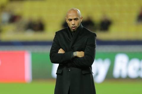 Cheftrainer Thierry Henry (Monaco) schaut nachdenklich beim Spiel AS Monaco vs. Borussia Dortmund, Fussball, Champions League, 11.12.2018 AS Monaco vs. Borussia Dortmund, Fussball, Champions League, 11.12.2018 Monaco Copyright: xEIBNER MarioxHommesx EP_MHS