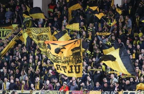Monaco, 11.12.2018, UEFA Champions League - 2018 19 Season, Gruppenphase - Gruppe A - 6. Spieltag, AS Monaco - Borussia Dortmund, Dortmund fans ( DeFodi535
