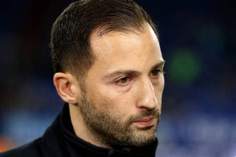 Chef-Trainer Domenico Tedesco (FC Schalke 04) beim Champions League Spiel (Saison 2018 19) FC Schalke 04 - Lokomotive Moskau. Copyright: Thomas Pakusch