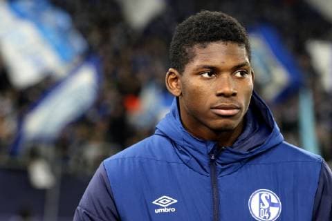 Breel Donald Embolo (FC Schalke 04) beim Champions League Spiel (Saison 2018 19) FC Schalke 04 - Lokomotive Moskau. Copyright: Thomas Pakusch