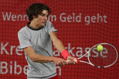 Henri Squire, Deutsche Meisterschaften 2018 Tennis - Deutsche Meisterschaften 2018 - Deutsche Meisterschaft - - Biberach an der Riss - Baden-Wuerttemberg - Germany - 11 December 2018. Â Copyright: xJuergenxHasenkopfx