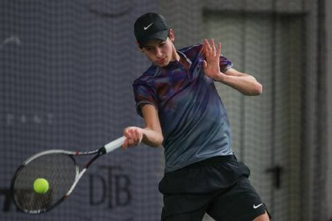 Benedict Kurz, Deutsche Meisterschaften 2018 Tennis - Deutsche Meisterschaften 2018 - Deutsche Meisterschaft - - Biberach an der Riss - Baden-Wuerttemberg - Germany - 11 December 2018. Â Copyright: xJuergenxHasenkopfx
