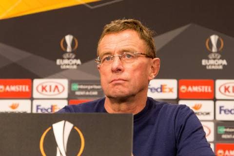 RB Leipzig - PK Fussball EL Leipzig, 12.12.2018, Red Bull Arena, Fussball, Euro League , RB Leipzig - Pressekonferenz vor dem Spiel gegen Trondheim , Im Bild: Trainer Ralf Rangnick ,