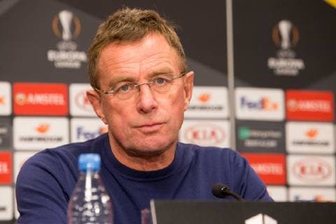 RB Leipzig - PK Fussball EL Leipzig, 12.12.2018, Red Bull Arena, Fussball, Euro League , RB Leipzig - Pressekonferenz vor dem Spiel gegen Trondheim , Im Bild: Trainer Ralf Rangnick ,