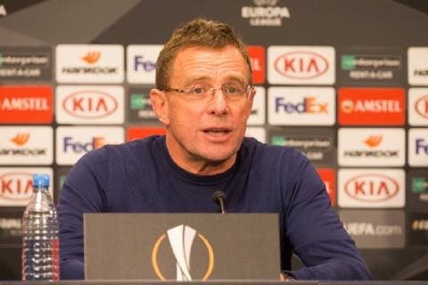 RB Leipzig - PK Fussball EL Leipzig, 12.12.2018, Red Bull Arena, Fussball, Euro League , RB Leipzig - Pressekonferenz vor dem Spiel gegen Trondheim , Im Bild: Trainer Ralf Rangnick ,