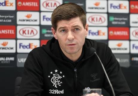 SOCCER - UEFA EL, Rapid vs Rangers VIENNA,AUSTRIA,12.DEC.18 - SOCCER - UEFA Europa League, group stage, SK Rapid Wien vs Glasgow Rangers, preview, press conference PK Pressekonferenz Rangers. Image shows head coach Steven Gerrard (Rangers). Keywords: Wien Energie. GEPAxpictures xChristianxOrt
