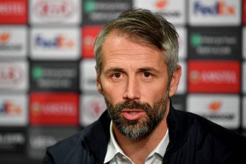 SOCCER - UEFA EL, Celtic vs RBS GLASGOW,SCOTLAND,12.DEC.18 - SOCCER - UEFA Europa League, group stage, Celtic Glasgow vs Red Bull Salzburg, preview, press conference PK Pressekonferenz of RBS. Image shows head coach Marco Rose (RBS). GEPAxpictures xFlorianxErtl