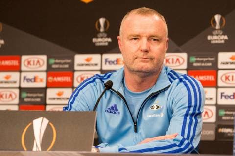 Trondheim - PK Fussball EL Leipzig, 12.12.2018, Red Bull Arena, Fussball, Euro League , Rosenborg Trondheim - Pressekonferenz vor dem Spiel gegen RB Leipzig , Im Bild: Trainer Rini Coolen (Trondheim) ,