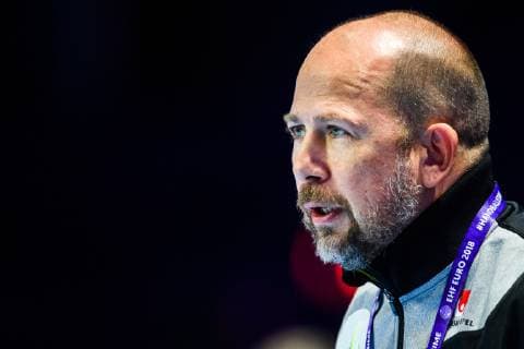 181212 Jan Ekman, assistant coach of Sweden during the EHF European WomenÕs Handball Championship match between Sweden and Russia on December 12, 2018 in Nantes. Photo: Ludvig Thunman BILDBYRN kod LT 35571 Copyright: LUDVIGxTHUNMAN BB181212LT065