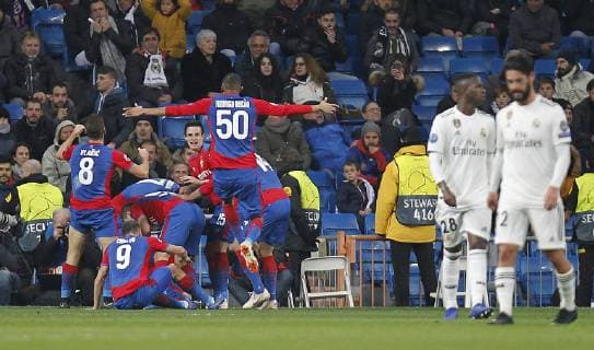 Soccer match between Real Madrid and CSK, of the Champions League 2018 2019, held at the Santiago Bernabeu stadium, in Madrid. (Photo: Jose Cuesta 261 Cordon Press). Cordon Press