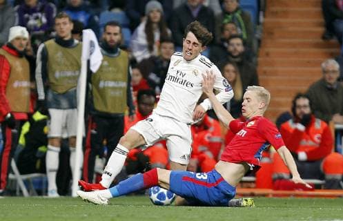Soccer match between Real Madrid and CSK, of the Champions League 2018 2019, held at the Santiago Bernabeu stadium, in Madrid. (Photo: Jose Cuesta 261 Cordon Press). Odriozola Cordon Press