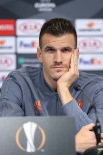 RSC Anderlecht press conference PK Pressekonferenz - Zagreb, Croatia 12.12.2018., Zagreb, Croatia - RSC Anderlecht press conference on the occasion of UEFA Champions League football match with GNK Dinamo. Ivan Santini.  LukaxStanzl PIXSELL
