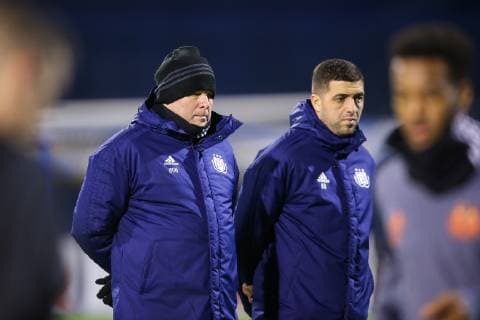 PXL_RSC Anderlecht training - Zagreb, Croatia 12.12.2018., Zagreb, Croatia - RSC Anderlecht training on the occasion of UEFA Champions League football match with GNK Dinamo. Hein Vanhaezebrouck.  LukaxStanzl PIXSELL