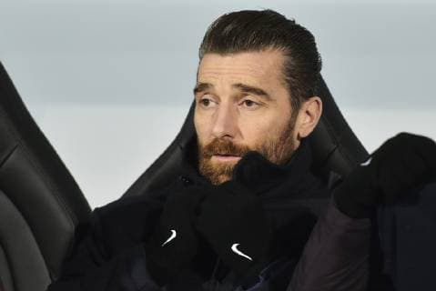 Coach of AS Roma EUSEBIO DI FRANCESCO looks at the Football Champions League 6th round match: Viktoria Plzen vs AS Roma in Pilsen, Czech Republic, December 12, 2018. (CTKxPhoto MiroslavxChaloupka) CTKPhotoP201812121044901  cha01