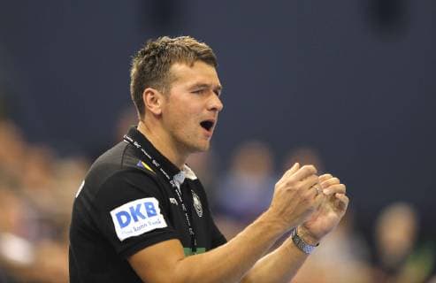 Foto : Bundestrainer Christian Prokop ( Deutschland ) Handball Länderspiel in Rostock am Mi. 12.12.2018 Deutschland - Polen 35 - 23