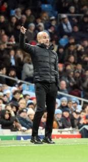 Manchester City - TSG 1899 Hoffenheim England, Manchester, 12.12.2018, Fussball, UEFA Champions League, Saison 2018 2019, 6. Spieltag, Manchester City - TSG 1899 Hoffenheim: Pep Guardiola (Trainer Manchester City).
