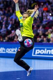 Handball, Frauen: EM, Niederlande - Deutschland Hauptrunde, Gruppe 2, 3. Spieltag im Palais des Sports Torhueterin Dinah Eckerle (Deutschland SG BBM Bietigheim) Nancy Palais des Sports Jean Weille Frankreich