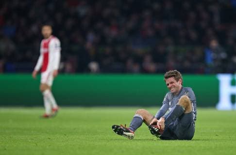 12.12.2018, Fussball UEFA Champions League 2018 2019, Gruppenphase, 6.Spieltag, Ajax Amsterdam - FC Bayern München, in der Johan Cruijff Arena Amsterdam. Thomas Müller (Bayern München)