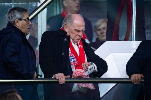 12.12.2018, xkvx, Fussball UEFA Champions League, Ajax Amsterdam - FC Bayern Muenchen emspor, v.l. Praesident Uli Hoeness (FC Bayern Muenchen) (DFL DFB REGULATIONS PROHIBIT ANY USE OF PHOTOGRAPHS as IMAGE SEQUENCES and or QUASI-VIDEO) Amsterdam