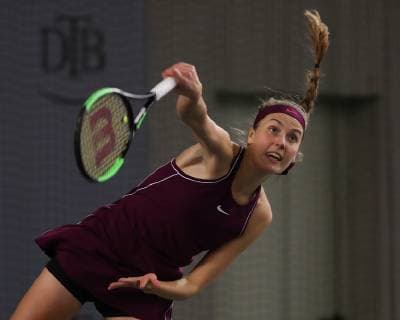 Antonia Lottner, Deutsche Meisterschaften 2018 Tennis - Deutsche Meisterschaften 2018 - Deutsche Meisterschaft - - Biberach an der Riss - Baden-Wuerttemberg - Germany - 12 December 2018. Â Copyright: xJuergenxHasenkopfx