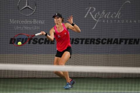 Katharina Gerlach, Deutsche Meisterschaften 2018 Tennis - Deutsche Meisterschaften 2018 - Deutsche Meisterschaft - - Biberach an der Riss - Baden-Wuerttemberg - Germany - 12 December 2018. Â Copyright: xJuergenxHasenkopfx