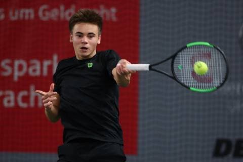 Niklas Guttau, Deutsche Meisterschaften 2018 Tennis - Deutsche Meisterschaften 2018 - Deutsche Meisterschaft - - Biberach an der Riss - Baden-Wuerttemberg - Germany - 12 December 2018. Â Copyright: xJuergenxHasenkopfx