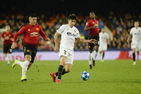 soler in action during the Uefa Champions League, football match between Valencia and Manchester on december 12, at Mestalla stadium in Valencia, Spain. Foto: Xisco Navarro Cordon Press