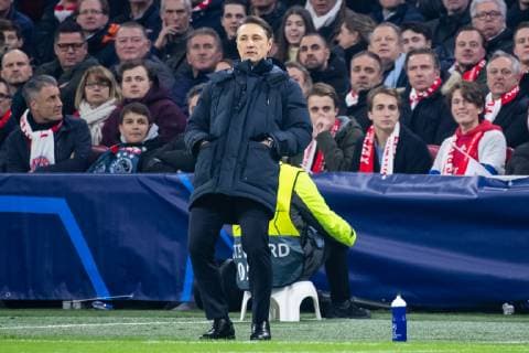 12.12.2018, xkvx, Fussball UEFA Champions League, Ajax Amsterdam - FC Bayern Muenchen emspor, v.l. Trainer Niko Kovac (FCB - FC Bayern Muenchen) (DFL DFB REGULATIONS PROHIBIT ANY USE OF PHOTOGRAPHS as IMAGE SEQUENCES and or QUASI-VIDEO) Amsterdam