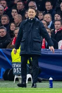 12.12.2018, xkvx, Fussball UEFA Champions League, Ajax Amsterdam - FC Bayern Muenchen emspor, v.l. Trainer Niko Kovac (FCB - FC Bayern Muenchen) enttaeuscht, enttaeuscht schauend, dissapointed (DFL DFB REGULATIONS PROHIBIT ANY USE OF PHOTOGRAPHS as IMAGE SEQUENCES and or QUASI-VIDEO) Amsterdam