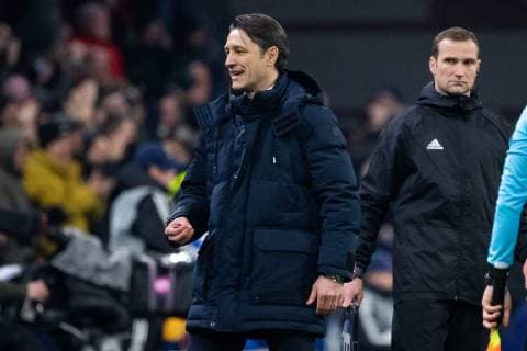 12.12.2018, xkvx, Fussball UEFA Champions League, Ajax Amsterdam - FC Bayern Muenchen emspor, v.l. Torjubel, Goal celebration, celebrate the goal zum 1:1 durch Dusan Tadic (Ajax Amsterdam) Trainer Niko Kovac (FCB - FC Bayern Muenchen) enttaeuscht, enttaeuscht schauend, dissapointed (DFL DFB REGULATIONS PROHIBIT ANY USE OF PHOTOGRAPHS as IMAGE SEQUENCES and or QUASI-VIDEO) Amsterdam