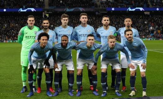 Football - 2018 2019 UEFA Champions League - Group F: Manchester City vs. 1899 Hoffenheim Manchester City team group Mannschaftsbild Totale at The Etihad. COLORSPORT LYNNE CAMERON 