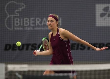 Antonia Lottner, Deutsche Meisterschaften 2018 Tennis - Deutsche Meisterschaften 2018 - Deutsche Meisterschaft - - Biberach an der Riss - Baden-Wuerttemberg - Germany - 12 December 2018. Â Copyright: xJuergenxHasenkopfx