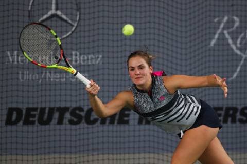 Stephanie Wagner, Deutsche Meisterschaften 2018 Tennis - Deutsche Meisterschaften 2018 - Deutsche Meisterschaft - - Biberach an der Riss - Baden-Wuerttemberg - Germany - 12 December 2018. Â Copyright: xJuergenxHasenkopfx