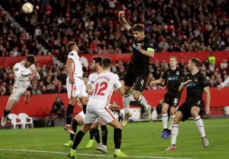 Krasnodar s Aleksandr Martynovich during the UEFA Europa League 6th round groups phase match between Sevilla and Krasnodar at the Sanchez Pizjuan Stadium, in Seville, Andalusia, Spain, 13 December 2018. Sevilla vs. Krasnodar !ACHTUNG: NUR REDAKTIONELLE NUTZUNG!  Copyright: xJulioxMunozx GRAF6499 20181213-636803295563778562