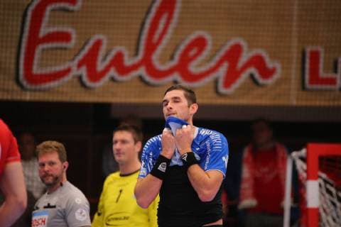 Stanislav Zhukov (Gummersbach) beim Spiel TSG Ludwigshafen Friesenheim vs. VfL Gummersbach in der 1. Handball Bundesliga am 13.12.2018, TSG Ludwigshafen Friesenheim - VfL Gummersbach, Handball, 1. Bundesliga, 13.12.2018 Ludwigshafen *** Stanislav Zhukov Gummersbach at the game TSG Ludwigshafen Friesenheim vs. VfL Gummersbach in the 1 Handball Bundesliga on 13 12 2018 TSG Ludwigshafen Friesenheim VfL Gummersbach Handball 1 Bundesliga 13 12 2018 Ludwigshafen Copyright: xEIBNER MichaelxBermelx EP_MBL