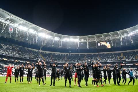 181213 Players of Malmö FF celebrates after the Europa league match between Besiktas and Malmö FF on December 13, 2018 in Istanbul. Photo: Petter Arvidson BILDBYRN kod PA 92175 Copyright: PETTERxARVIDSON BB181213PA071