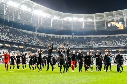 181213 Players of Malmö FF celebrates after the Europa league match between Besiktas and Malmö FF on December 13, 2018 in Istanbul. Photo: Petter Arvidson BILDBYRN kod PA 92175 Copyright: PETTERxARVIDSON BB181213PA079