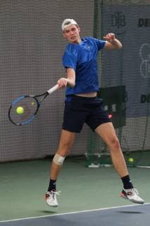 Louis Wessels, Deutsche Meisterschaften 2018 Tennis - Deutsche Meisterschaften 2018 - Deutsche Meisterschaft - - Biberach an der Riss - Baden-Wuerttemberg - Germany - 13 December 2018. Â Copyright: xJuergenxHasenkopfx