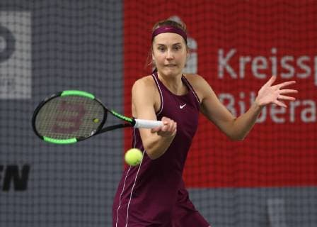 Antonia Lottner, Deutsche Meisterschaften 2018 Tennis - Deutsche Meisterschaften 2018 - Deutsche Meisterschaft - - Biberach an der Riss - Baden-Wuerttemberg - Germany - 14 December 2018. Â Copyright: xJuergenxHasenkopfx