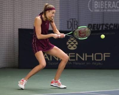 Antonia Lottner, Deutsche Meisterschaften 2018 Tennis - Deutsche Meisterschaften 2018 - Deutsche Meisterschaft - - Biberach an der Riss - Baden-Wuerttemberg - Germany - 14 December 2018. Â Copyright: xJuergenxHasenkopfx